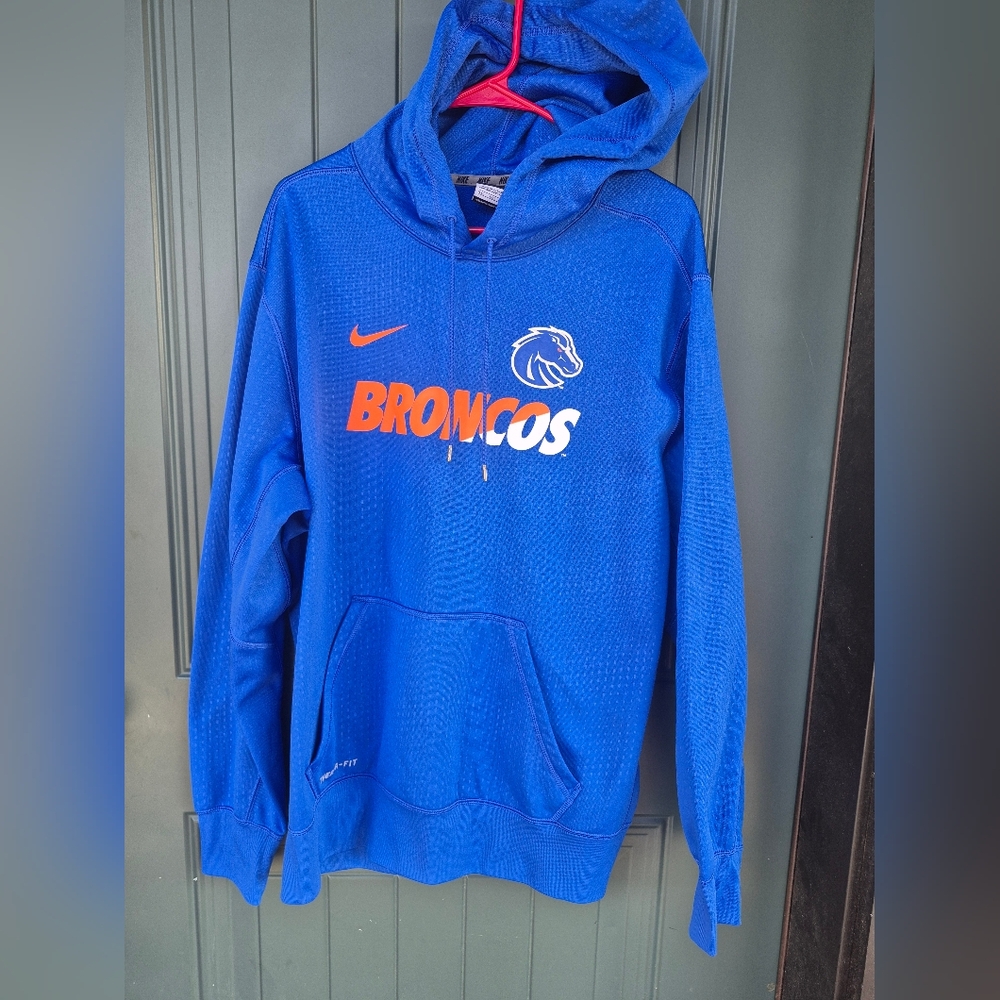 Nike Blue Broncos Pullover Hoodie